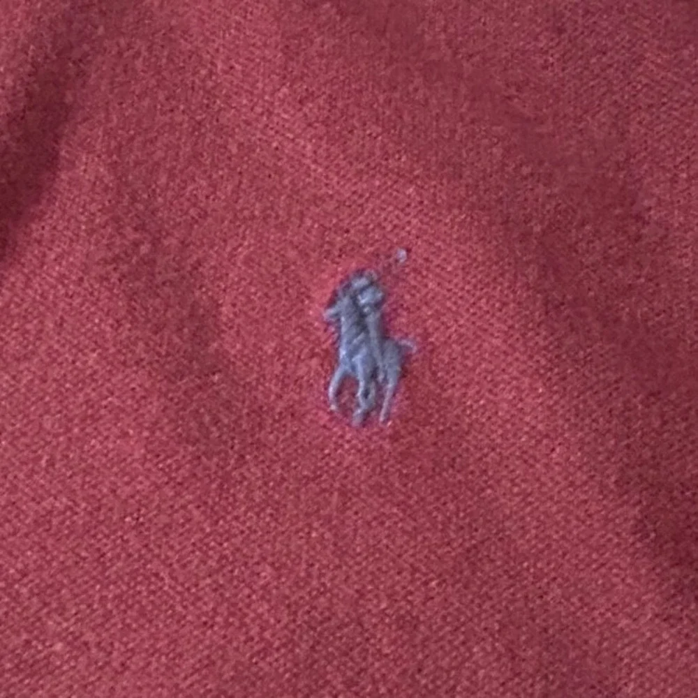 Polo Ralph Lauren Shirt Large Burgundy Custom Slim Fit Pique Preppy Classic X